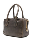 Golden Goose Vita Bag Treated Leather Body Gold Metal Details