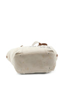 Golden Goose Shopping 24.7 Ew Treated Canvas Body And Leather Detail With Antique Silver Accessories