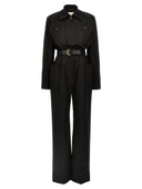 Saint Laurent One Piece Belt Twill Suit