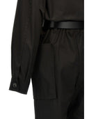 Saint Laurent One Piece Belt Twill Suit