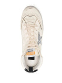 Golden Goose Mid Star Nappa Leather Upper Glitter Star Suede Heel Nabuk Wave