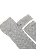 Calzini Golden Goose a coste alte/treccia/logo jacquard