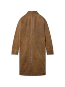 Trench unisex Golden Goose Journey Phil Dettagli in pelle twill cerata