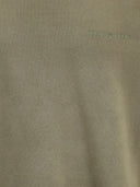 Golden Goose Journey Unisex-Rundhalsausschnitt aus gefärbtem Baumwollfleece mit Bleicheffekt und Stickerei