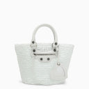 Balenciaga Le Cagole Small White Basket Bag