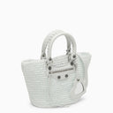 Balenciaga Le Cagole Small White Basket Bag