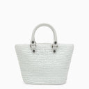 Balenciaga Le Cagole Small White Basket Bag
