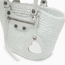 Balenciaga Le Cagole Small White Basket Bag