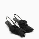Balenciaga Black Slingback con espoleta de camisa Insertar
