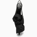 Balenciaga Black Slingback con espoleta de camisa Insertar