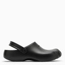 Balenciaga Black Rubber Slip On Sunday Molded