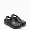 Balenciaga Black Rubber Slip On Sunday Molded