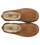 Bota de micro castaño de ugg clásico
