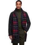Barbour Wool Cashmere Winterberry Tartan Scarf
