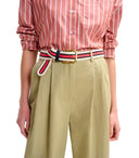 Essentiel Antwerp Jammer Beige Wide Leg Trousers