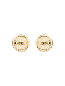 Tory Burch Orecchini Circle Stud Crystal Logo