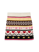 N ° 21 Allover Jacquard Knit Jupe