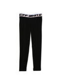 Leggings de bande de logo blanc off