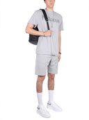 Alexander Mc Queen Bermuda Shorts With Graffiti Logo Print