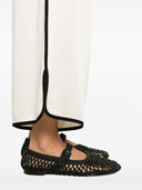 Pantalon court brillant fort vers le satin
