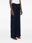 Forte Forte Pantalone Vita Alta Jaquard Fluido Bouquet