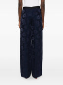 Forte Forte Pantalone Vita Alta Jaquard Fluido Bouquet