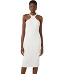 Elisabetta Franchi Ivory Midi Dress