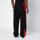 Alexander Mc Queen Black/Red Cotton Sports Trousers