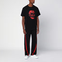 Alexander Mc Queen Black Cotton T Shirt With Print