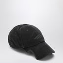 Balenciaga 3 B Stencil Black Cotton Baseball Cap