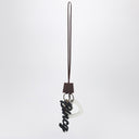 Balenciaga Keychain Charm Heart le City Burgogne / White