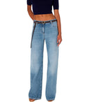 Elisabetta Franchi Light Blue Wide Leg Jeans