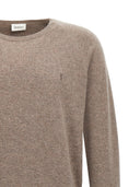 Pull de broderie de logo Saint Laurent