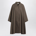 Die Reihe Kaki -Farbe Einer Breasted Trench Coat