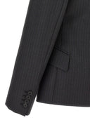 Alexander McQueen Pinstriped Single Blazer