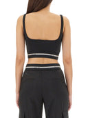 Helmut Lang Crop Top avec logo