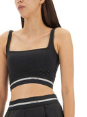 Helmut Lang Crop Top avec logo