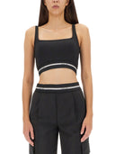 Helmut Lang Crop Top avec logo