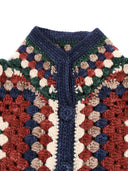 Misha & Puff - Grande veste carrée au crochet