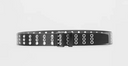 Ann Demeulemeester Ezra 4 Cm Belt With Metal Eyelets Oily Calf Skin