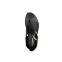 Saint Laurent Ring Sandalias planas de cuero