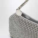 Stella mc cartney falabella mesh schoudertas met zilveren kristallen