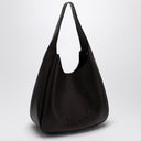 Stella Mc Cartney Black Leder Hobo -Tasche mit Logo
