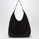 Stella Mc Cartney Black Leder Hobo -Tasche mit Logo