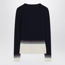Valentino Cardigan With Chez Valentino Embroidery In Wool