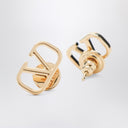 Valentino Garavani V Logo Signature Earrings In Gold Tone Metal