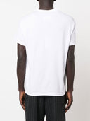 Maison Margiela Distorted Logo Cotton T Shirt
