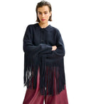 Essentiel Antwerpen Istern Navy Blue Cardigan