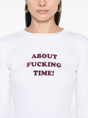 Stella Mc Cartney About F*Time Long Sleeves T Shirt