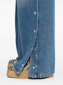 Stella Mc Cartney Snap Stud Embellished Jeans
